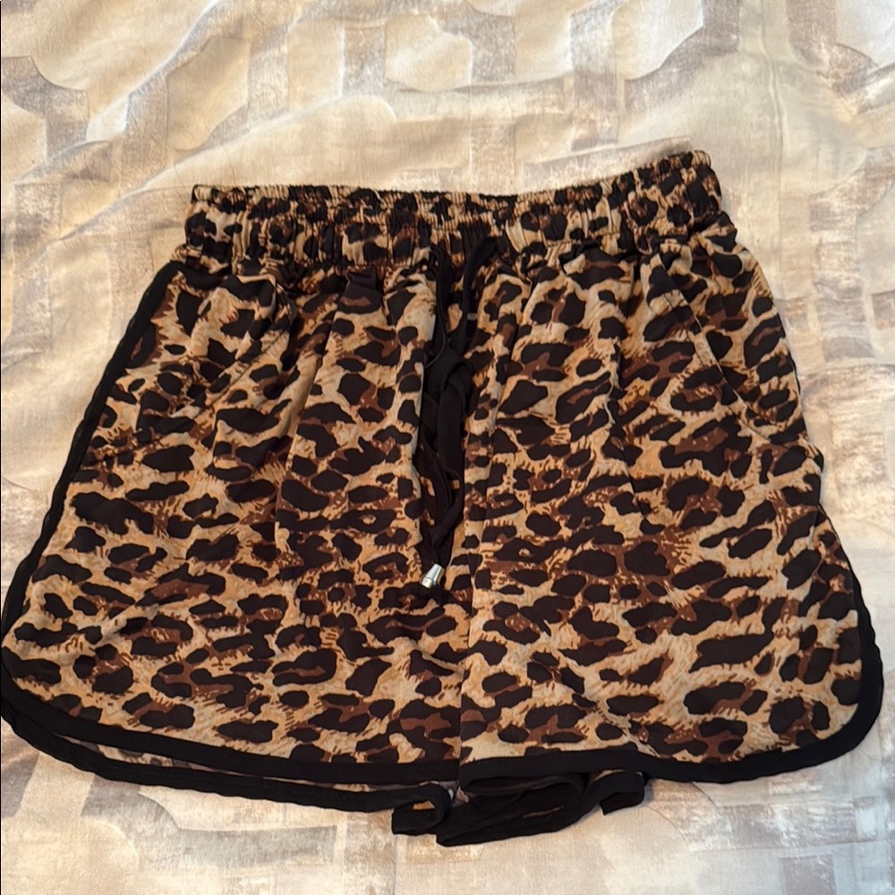 Leopard Print Shorts